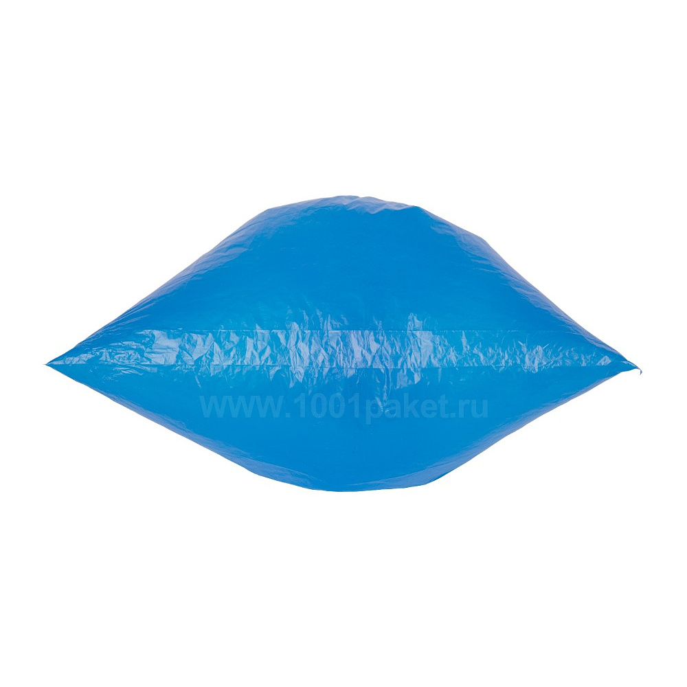 Мешки для мусора Ромашка Стандарт, 60 л, ПВД, 25 мкм, 60х68 см, 10 шт/рулон, синий, с завязками - 3