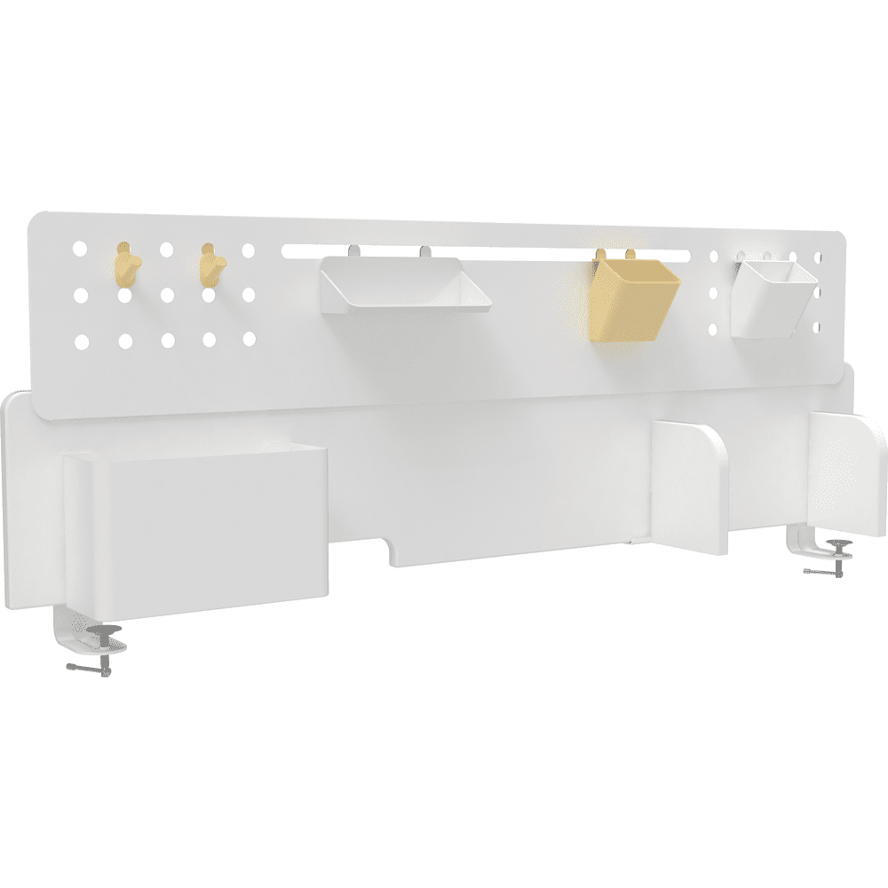 Полка Ergosmart Wooden Space, 1150х382 мм, с подставкой для книг