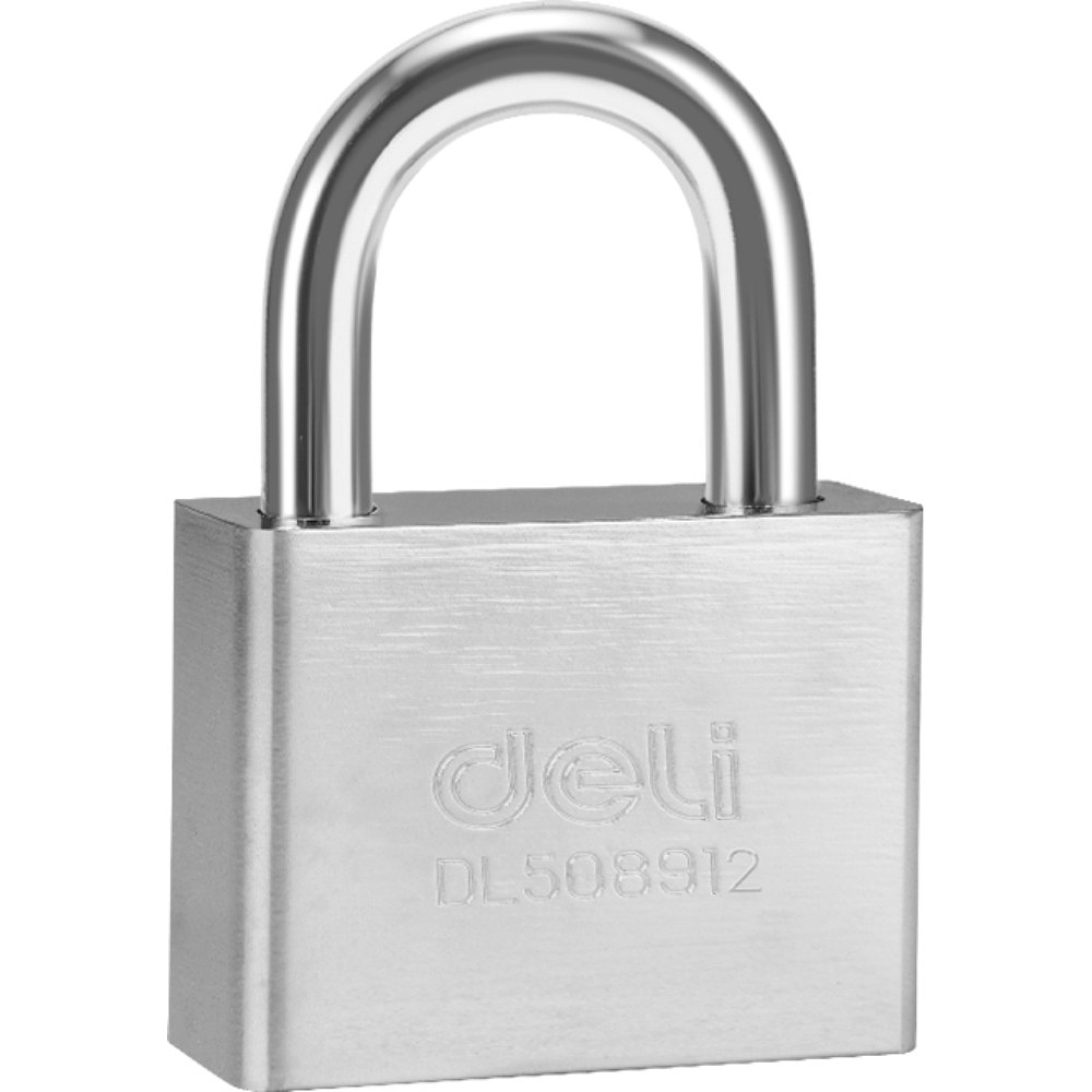 Замок навесной Deli YS EDL508912, 70 мм, автомат, 4 ключа