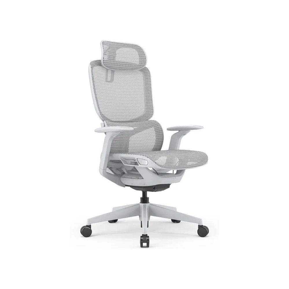 Кресло компьютерное SitZone E-JX-002А, сетка, пластик, белый