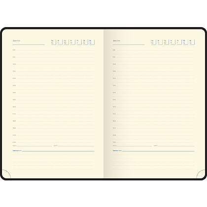 Ежедневник недатированный "xGold", А5, 320 страниц, бордовый - 7