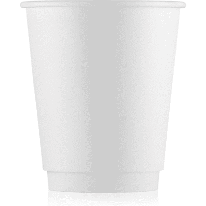 Стакан картонный Ecocups, 20 шт, 250 мл, 2 слоя, белый