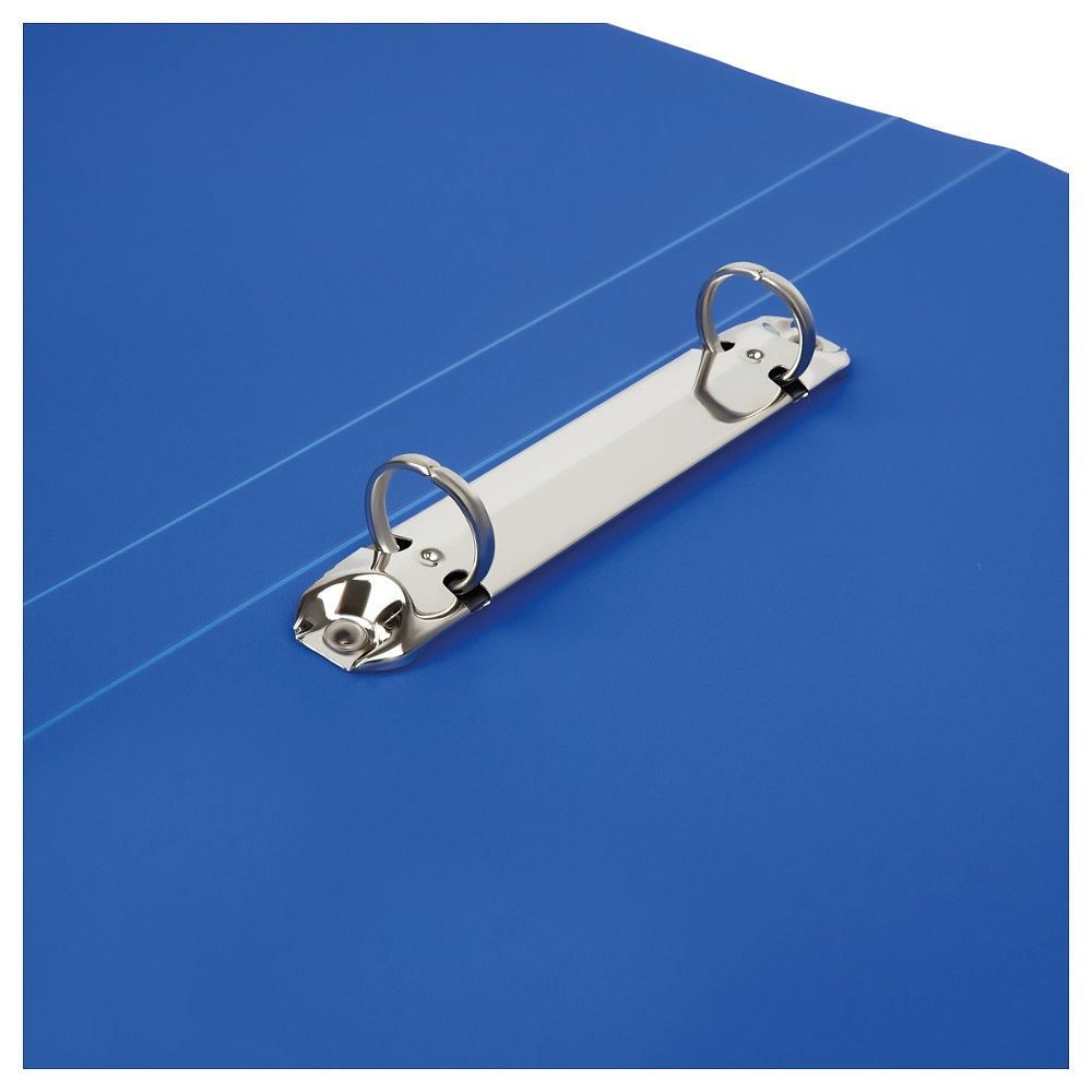 Папка на кольцах "СТАММ", А4, 2 кольца, пластик, синий - 5