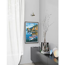 Картина по номерам "Город на побережье"