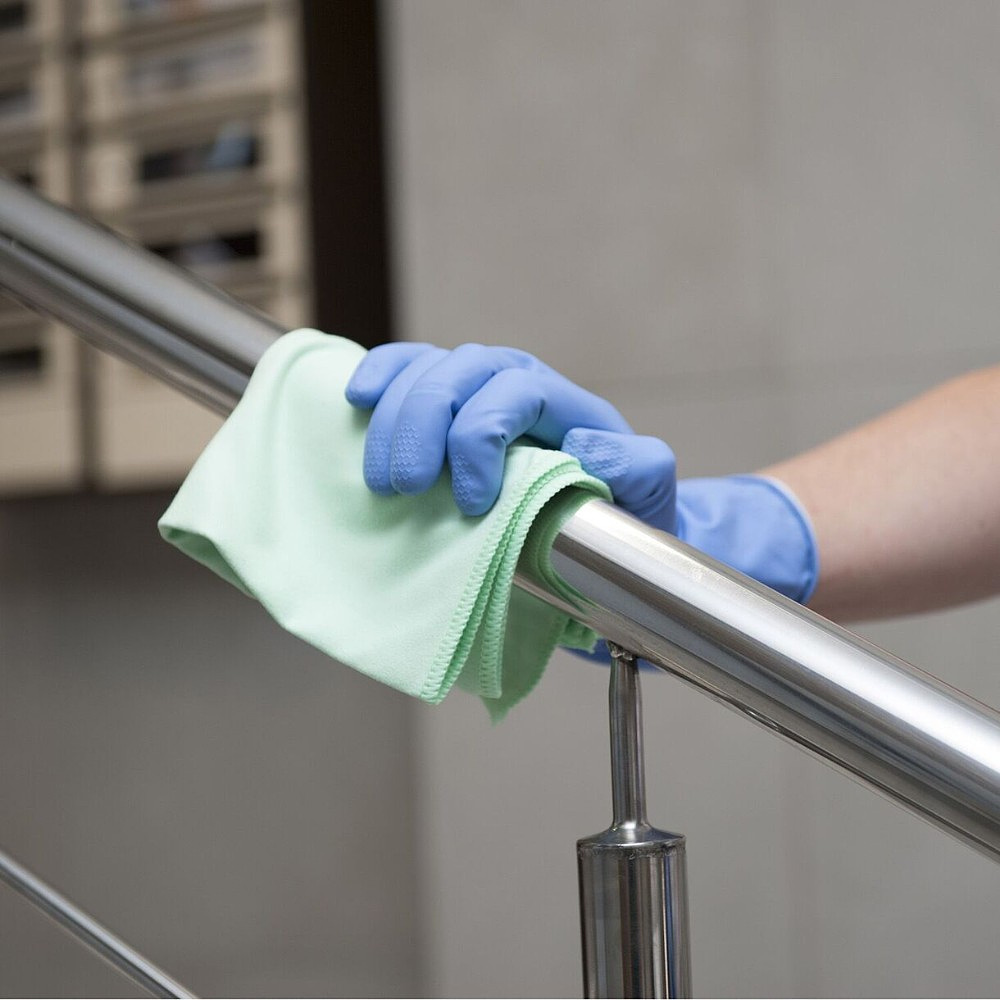 Перчатки латексные HQ Profiline, р-р M, с х/б покрытием, синий - 13