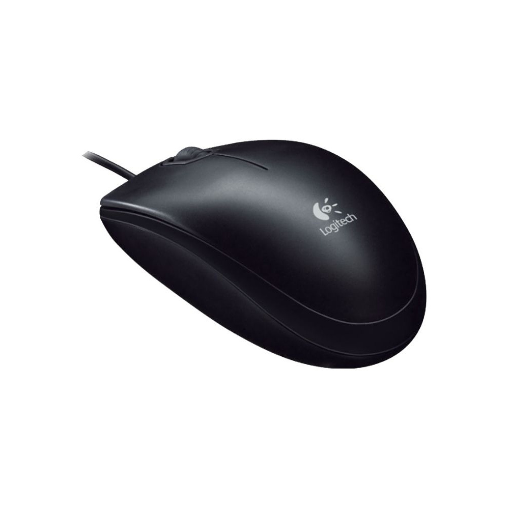 Мышь Logitech "Mouse B100", проводная, 800 dpi, 3 кнопки, черный - 2
