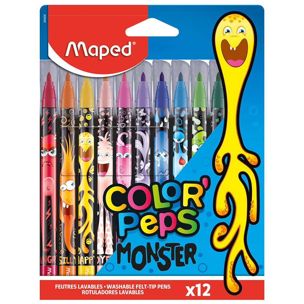 Фломастеры Maped "Color Peps Monster", 12 шт