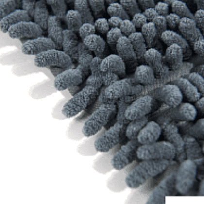 Насадка для плоской швабры 42х14 см, шенилл, на резинке, серый - 6