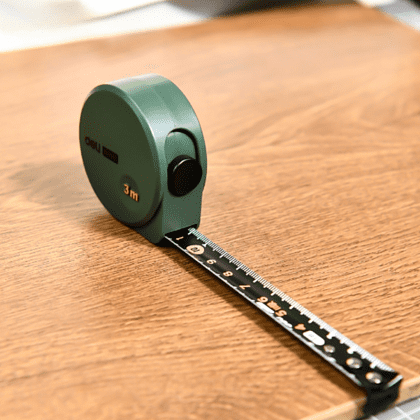 Рулетка Deli HS EHT8316L, 3 м х 16 мм, Soft Touch, зеленый - 3