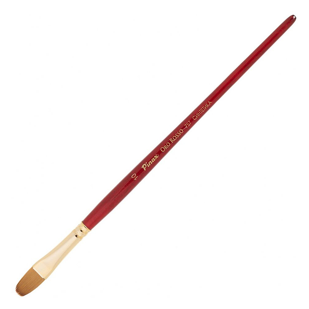 Кисть для рисования "Pinax ORO ROSSO", синтетика, плоскоовальная, №10