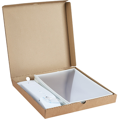 Стойка информационная "OfficeSpace", настенная, A4, белый - 4