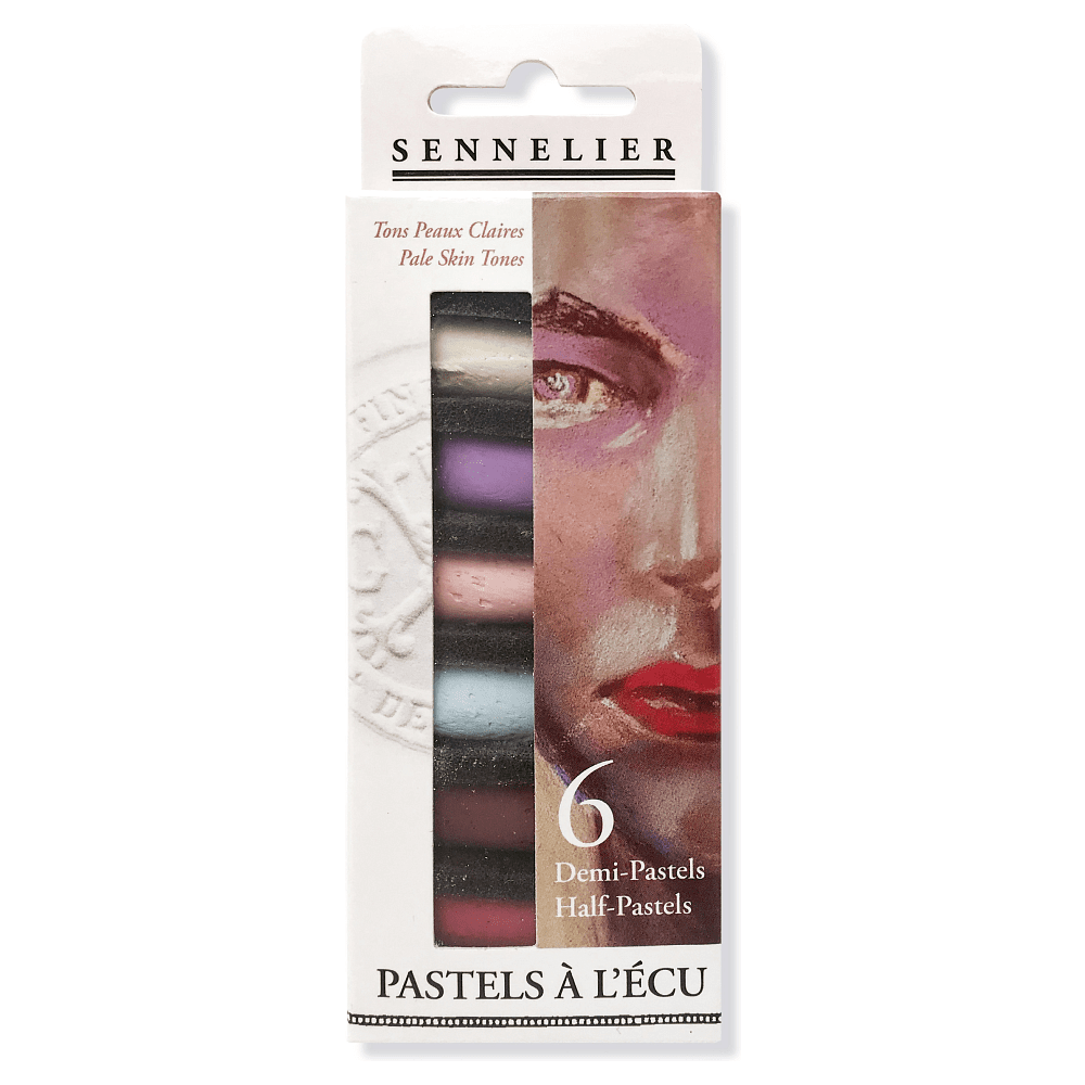Пастель сухая "À l'écu Half Pastel. Телесные светлые", 6 цветов