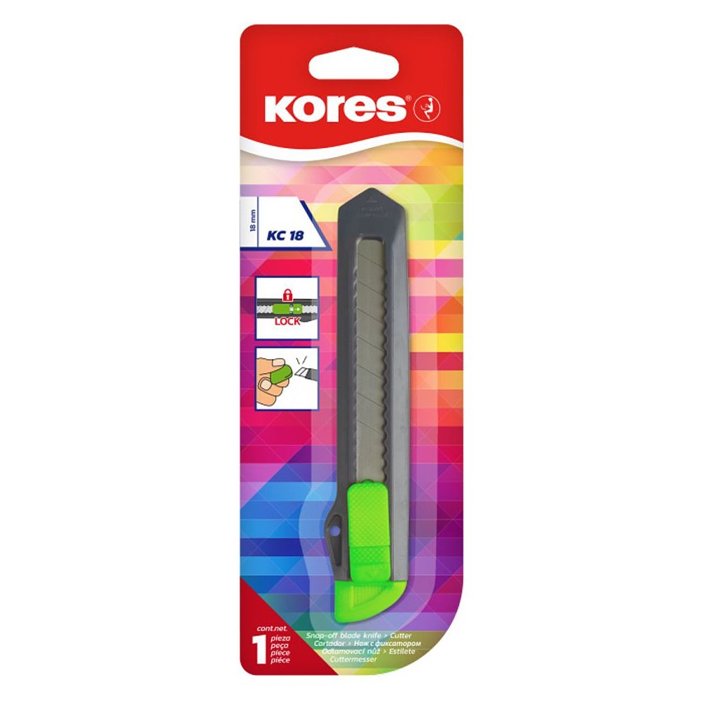 Нож для бумаги "Kores", 0.9 см - 4