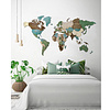 Декор на стену "Карта мира" одноуровневый на стену, XL 3137, разноцветный,72х130 см - 3