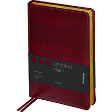 Ежедневник недатированный "xGold", А5, 320 страниц, бордовый