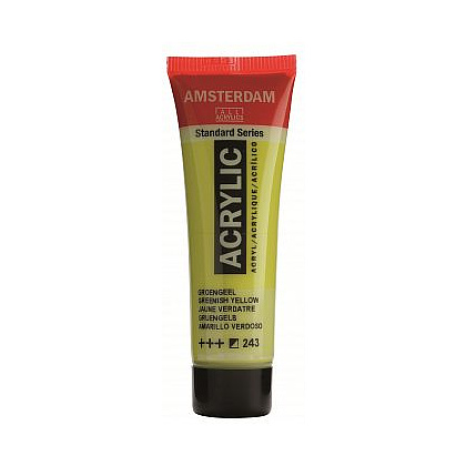 Краски акриловые "Amsterdam", 243 зеленовато-желтый, 20 мл, туба