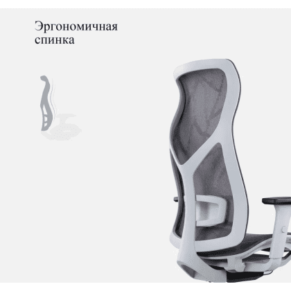 Кресло для руководителя SitZone CH-283A-HS-P1 сетка, серый - 12