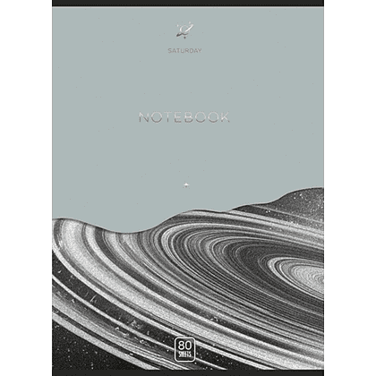 Тетрадь "Сатурн", А4, 80 листов, клетка, ассорти - 2