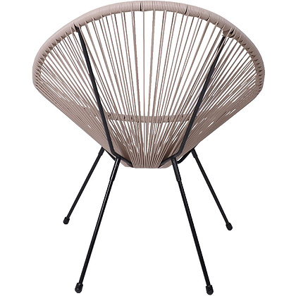 Кресло садовое AksHome RIMINI, искусственный ротанг, коричневый - 8