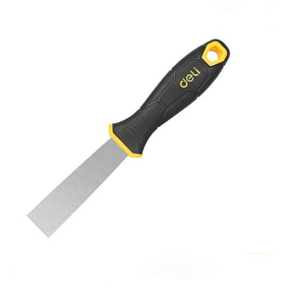 Шпатель нержавеющий Deli YS EDL-HD1, 25 мм, ручка 2K, черный, желтый