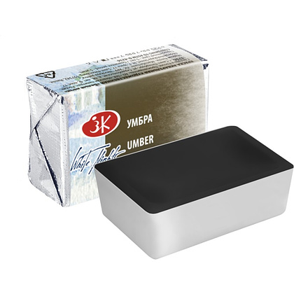 Краски акварельные "Белые ночи", 418 умбра, кювета