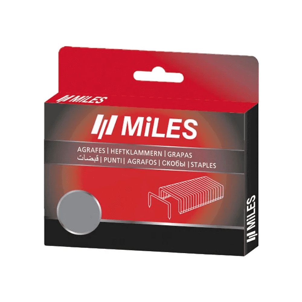 Скоба Miles №4, 12 мм, 1250 штук