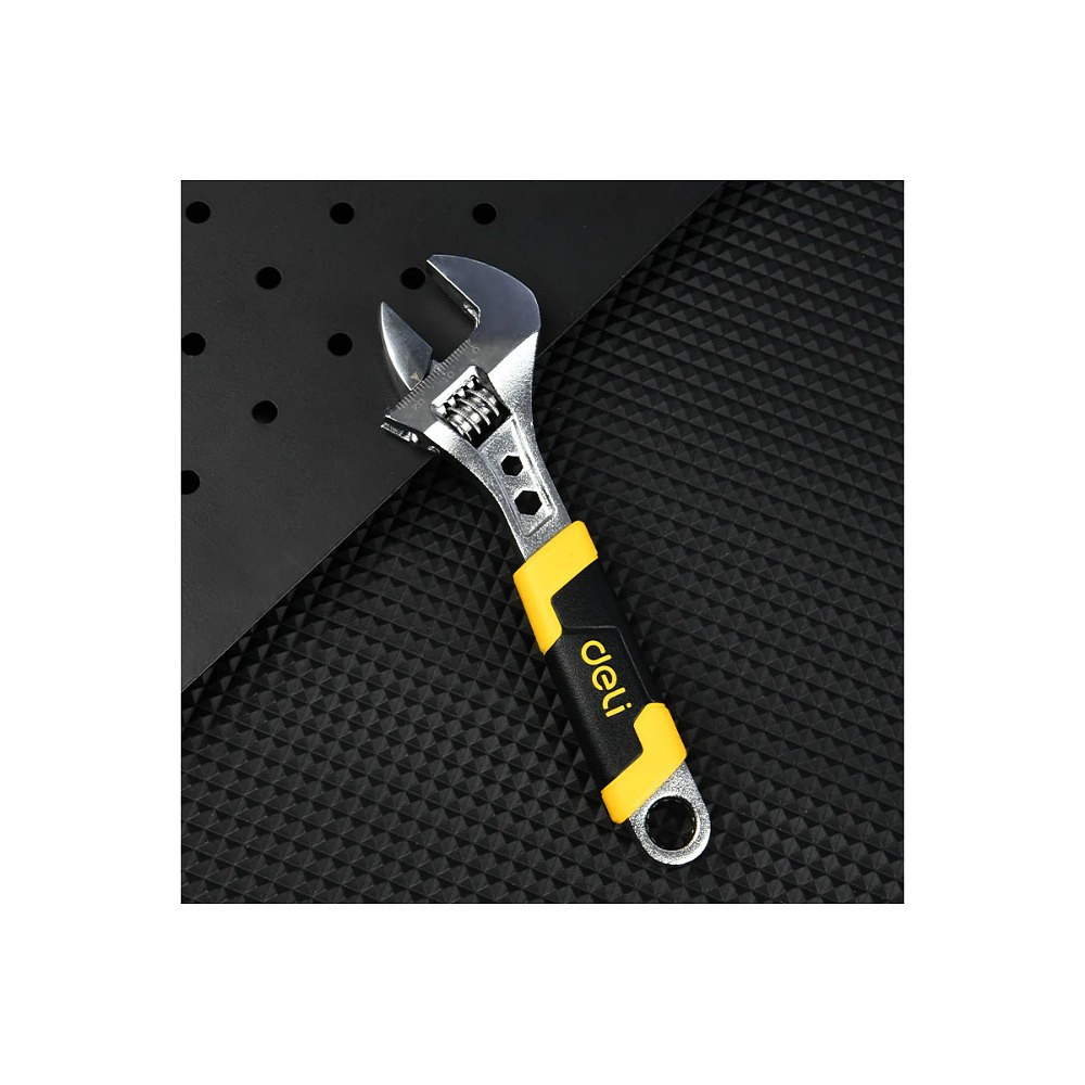 Ключ разводной Deli YS EDL30106, 150 мм, раскрытие губок 22 мм - 6