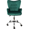 Кресло для персонала AksHome "Bella", велюр, металл, темно-зеленый - 2