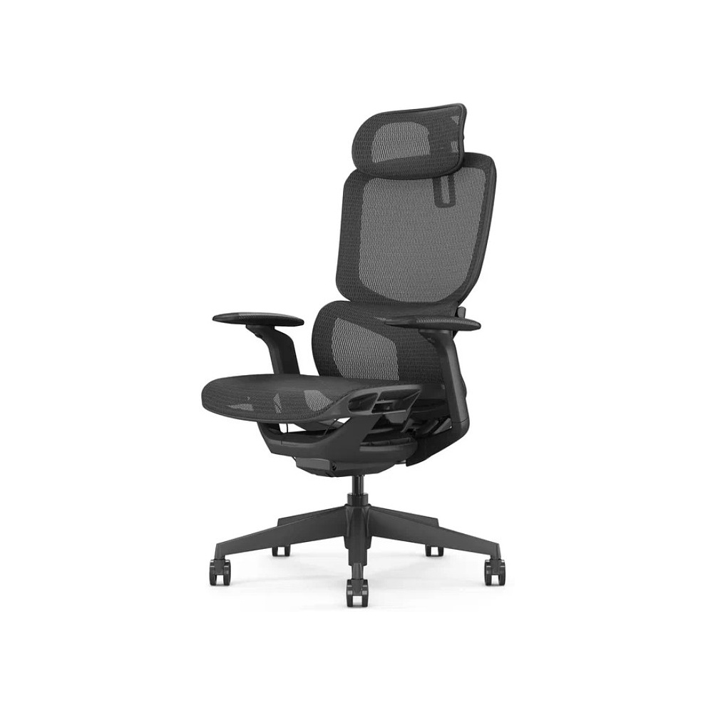 Кресло компьютерное SitZone E-JX-001А, сетка, пластик, черный - 7