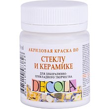 Краска акриловая по стеклу и керамике "Декола"