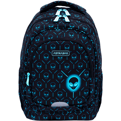 Рюкзак школьный "Neon Ufo", черный 