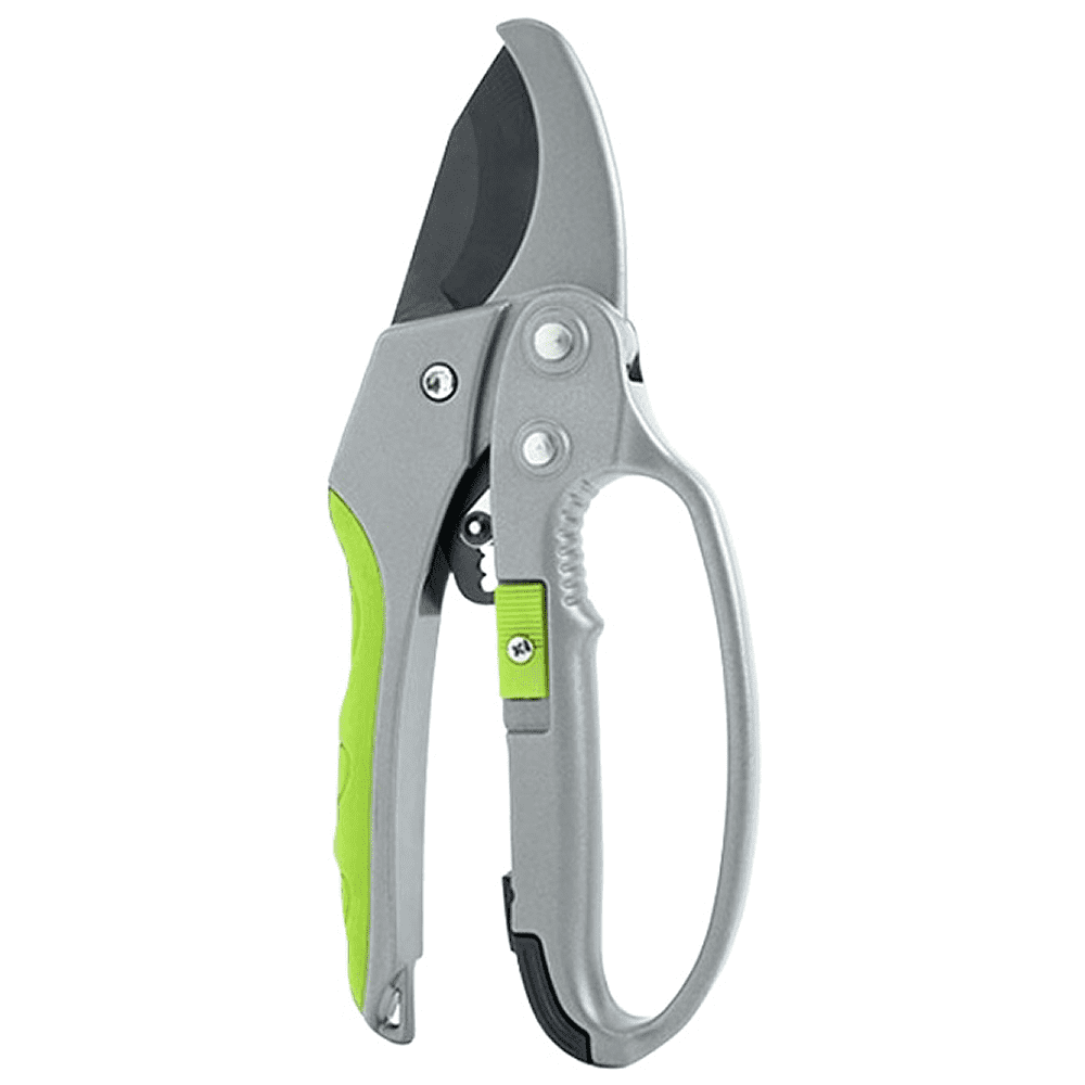 Секатор садовый Deli EDL580229, 200 мм, пластиковая ручка, зеленый