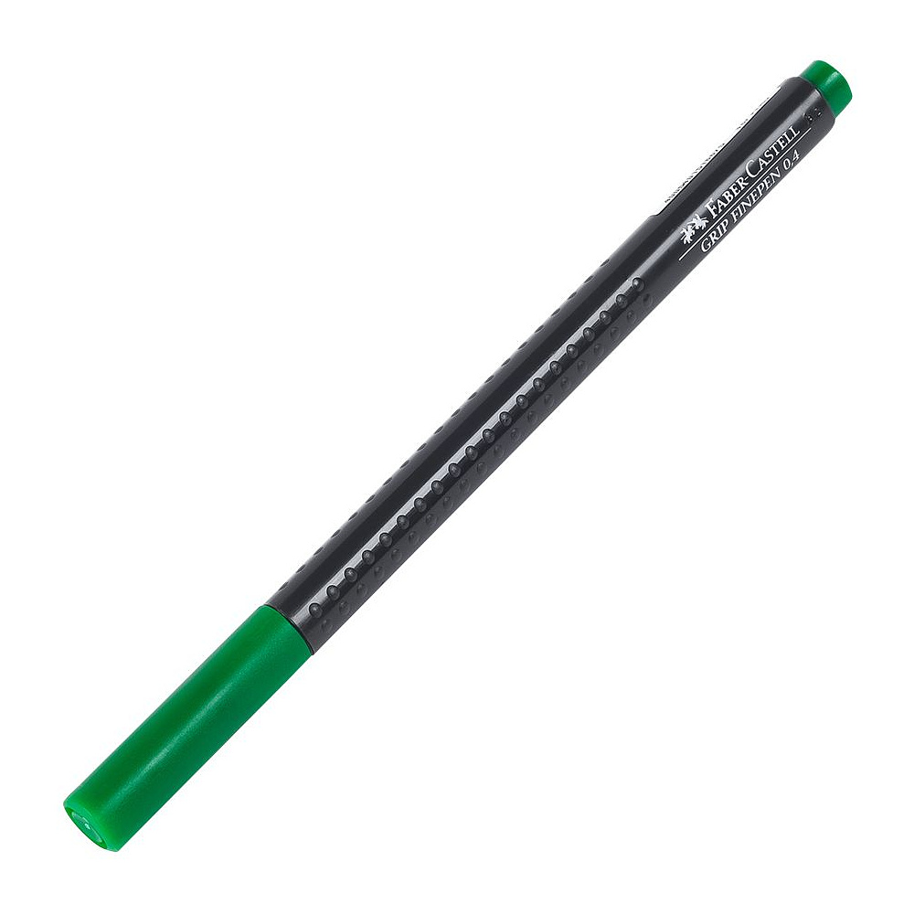 Ручка капиллярная "Grip", 0.4 мм, зеленый