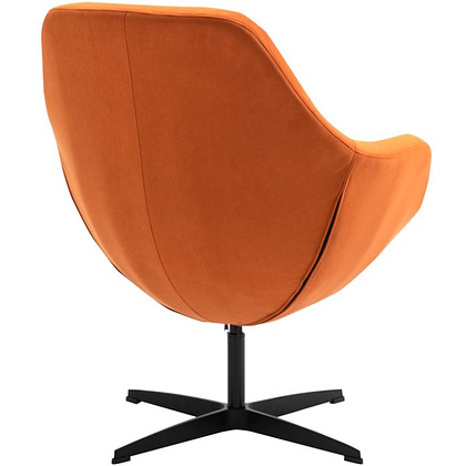 Кресло мягкое EVERPROF Rocky, ткань, оранжевый, металл - 4