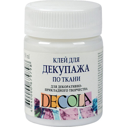 Клей для декупажа по ткани "Декола", 50 мл.