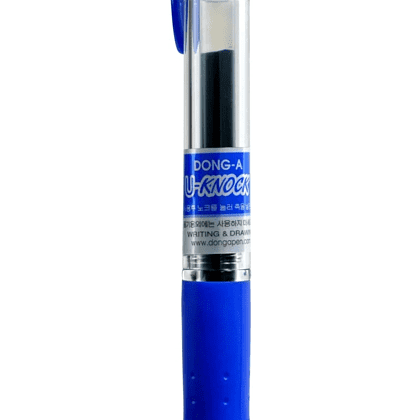 Ручка гелевая "U-knock", 0.7 мм, голубой, стерж. синий - 4