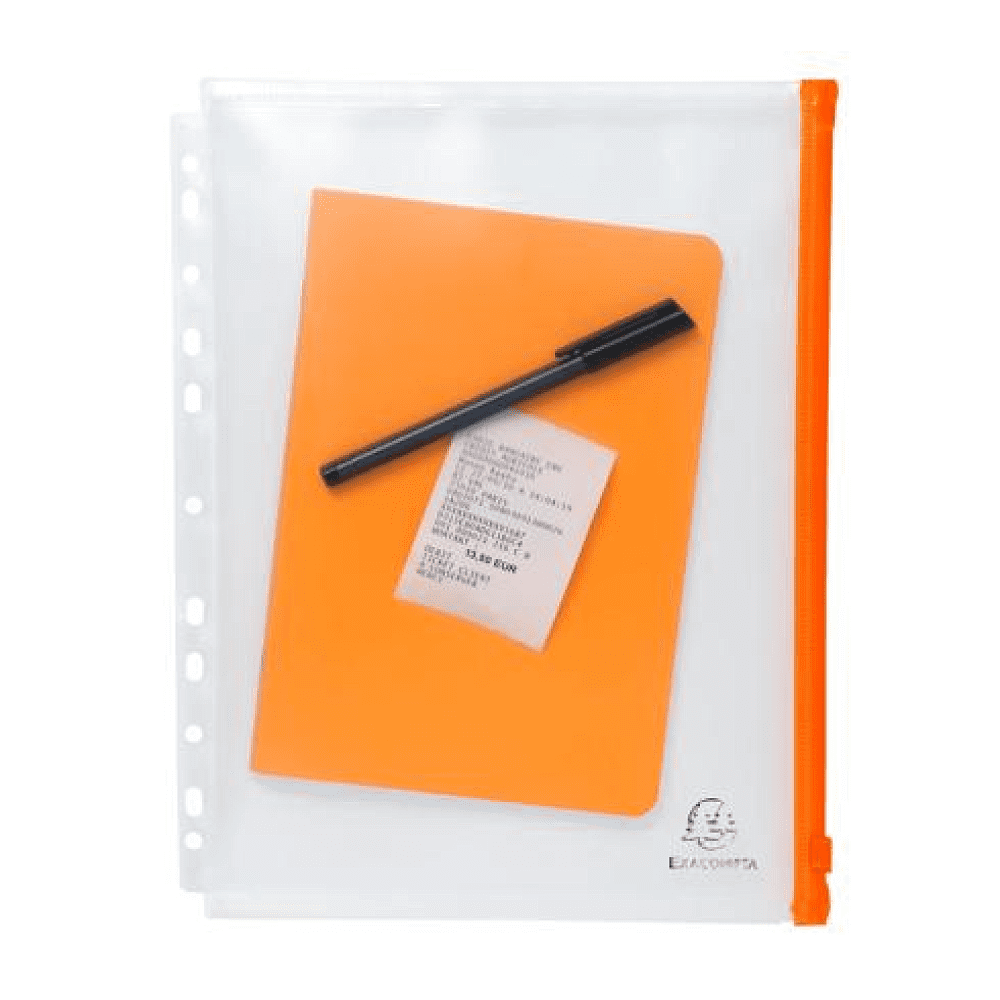 Папка-конверт на молнии "Exactive",  А4, прозрачный - 2