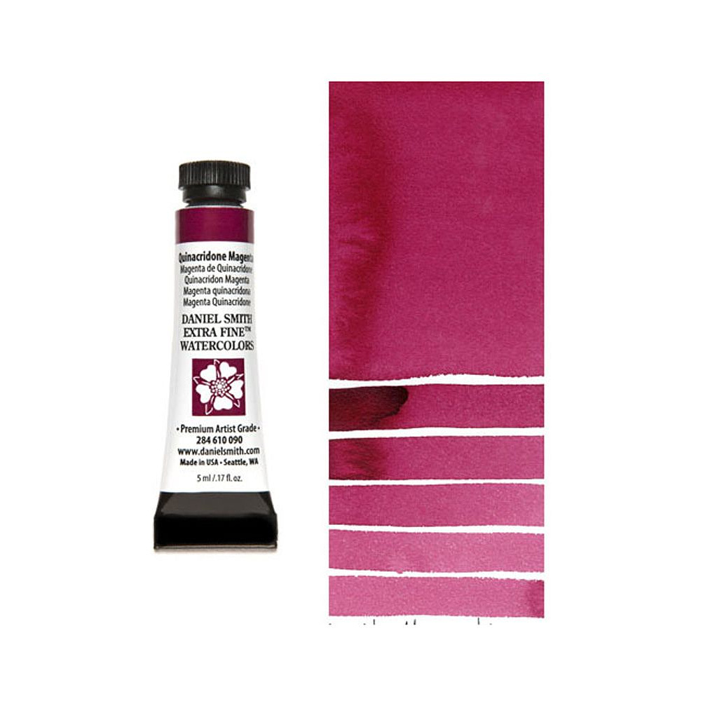 Краски акварельные "Daniel Smith", хинакридон маджентовый, 5 мл, туба