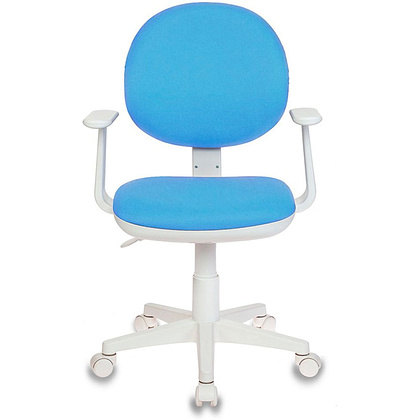 Кресло для детей Бюрократ "CH-W356AXSN/15-", ткань, пластик, голубой - 2