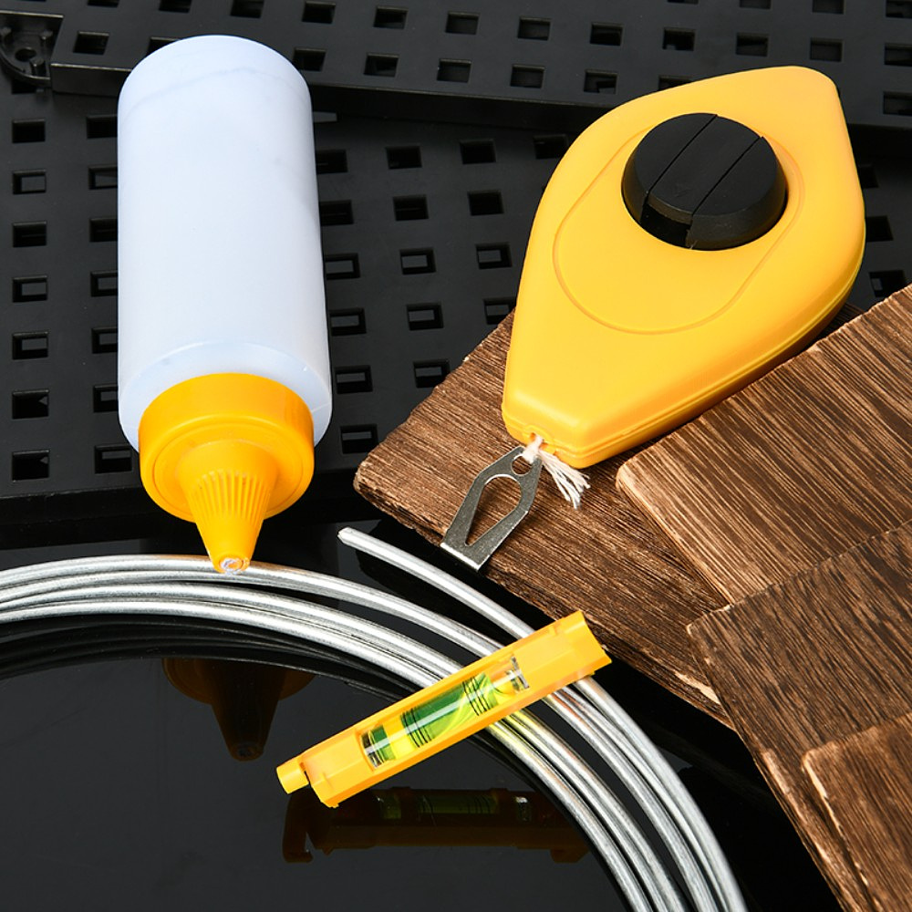 Шнур разметочный Deli YS EDL25, 30 м, мел, уровень - 7