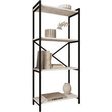 Стеллаж ALLERD RION, черный муар