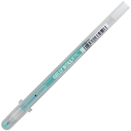 Ручка гелевая "Gelly Roll Stardust", 0.5 мм, прозрачный, стерж. зеленый