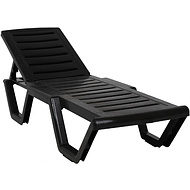 Шезлонг Атлант, пластик, шоколадный