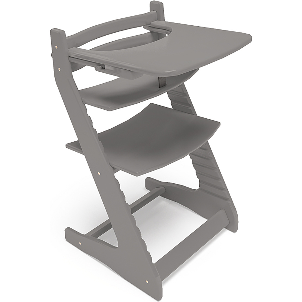 Столик для кормления под ограничитель к стулу Вырастайка, серый - 2