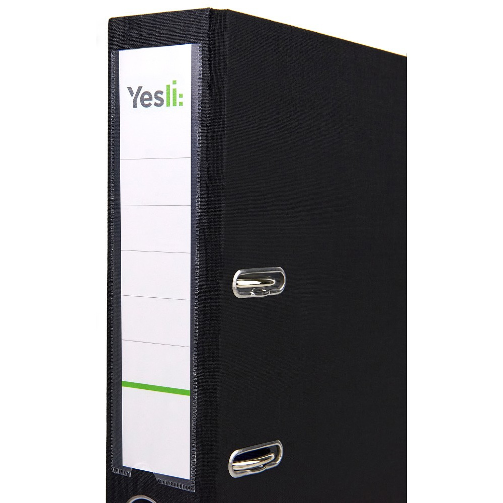 Папка-регистратор "Yesli:", А4,  50 мм, ПВХ, черный - 2