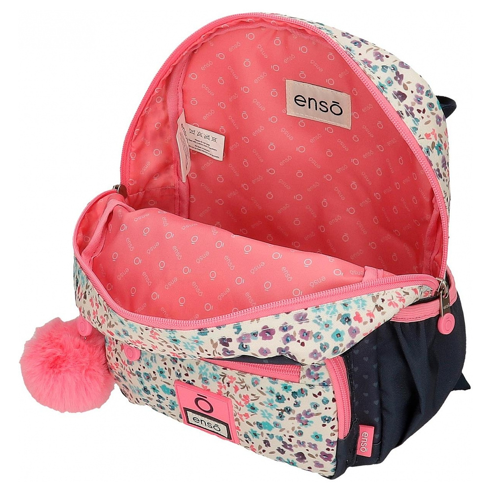 Рюкзак школьный Enso "Travel time" S, темно-синий, розовый - 4