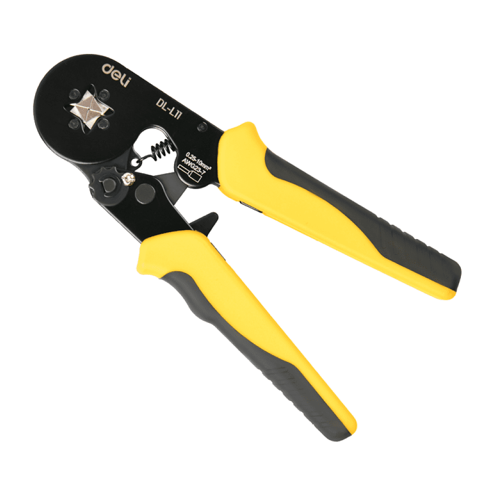 Пресс-клещи Deli YS EDL-L11, 0.25 - 10 мм², квадратная матрица