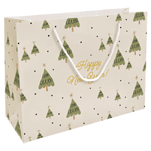 Пакет бумажный подарочный "Елки", 36х26х12 см