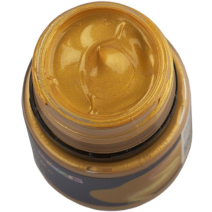 Краска акриловая металлик "Декола", 973 золото майя, 20 мл., банка - 6