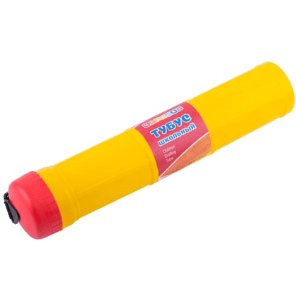 Пенал-тубус «Цветик», 33 см, желтый